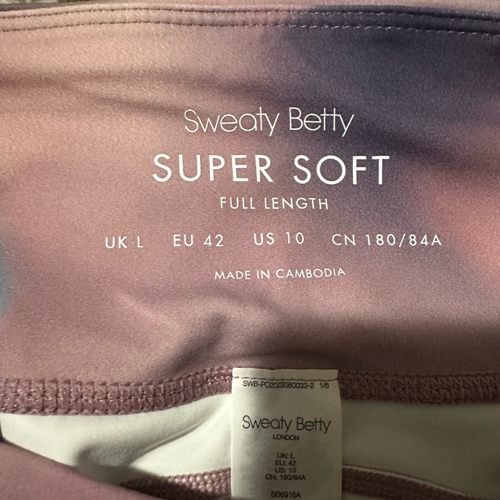 Sweaty Betty Pastel Patterned Leggings - Picture 4 of 7